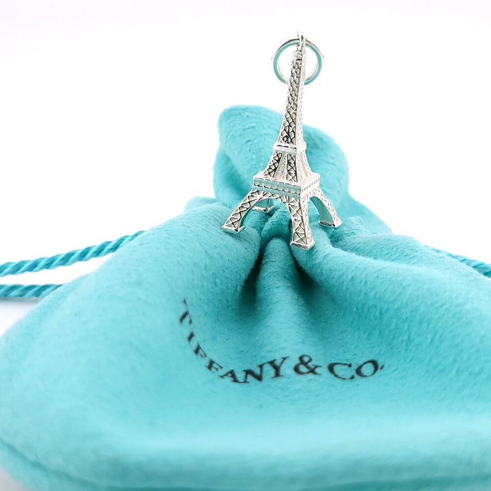 Tiffany & Co. Sterling Silver Eiffel Tower Paris France Charm Pendant